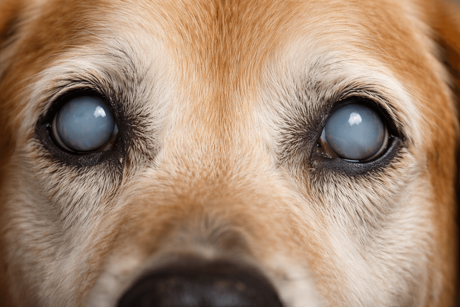 Senior Dog's Eyes Look Cloudy